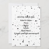 ホース誕生日カードバイアミリンビハレ 招待状 (裏面)