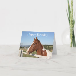 ホース誕生日カード カード