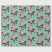 ホース誕生日ガール女性のカーボーイ ラッピングペーパー (フラット)