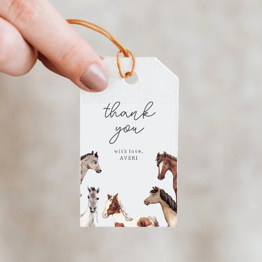 ホース誕生日サンキューギフトラベル ギフトタグ