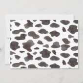 ホース誕生日フォト招待状女性のカーボーイ 招待状 (裏面)