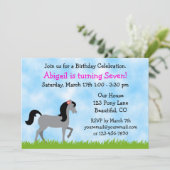 ホース誕生日招待状forガールズ 招待状 (スタンド正面)