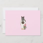 ホース誕生日招待状forガールズ 招待状 (裏面)