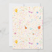 ホース誕生日 招待状 (裏面)