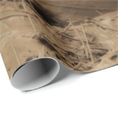 ホース足ウェスタンヴィンテージセピアブラウン素朴 ラッピングペーパー (ロールコーナー)