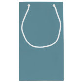 ホース雪だるまクリスマスウォーターエレガントカラー スモールペーパーバッグ (裏面)