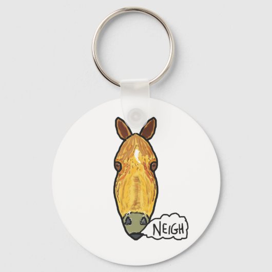ホース顔ネイ キーホルダー (正面)
