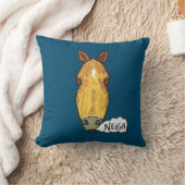 ホース顔ネイ クッション (ブランケット)