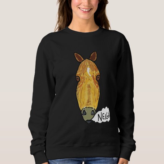 ホース顔ネイ スウェットシャツ (正面)