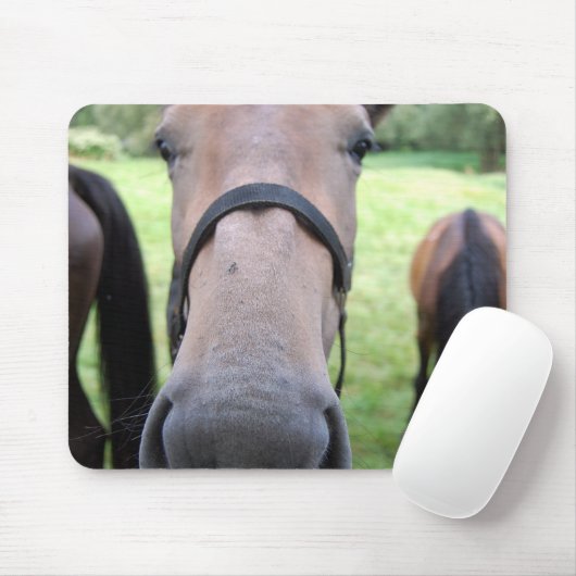 ホース顔 マウスパッド (マウス)