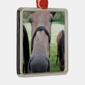 ホース顔 メタルオーナメント (右)