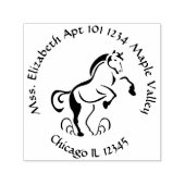 ホース飼育アップホームステッド差出人住所 セルフインキングスタンプ (デザイン)