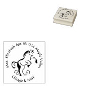 ホース飼育アップホームステッド差出人住所 ラバースタンプ (押印)