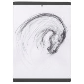 ホース – オリジナルスケッチ- Monogram Clipboard クリップボード (裏面)