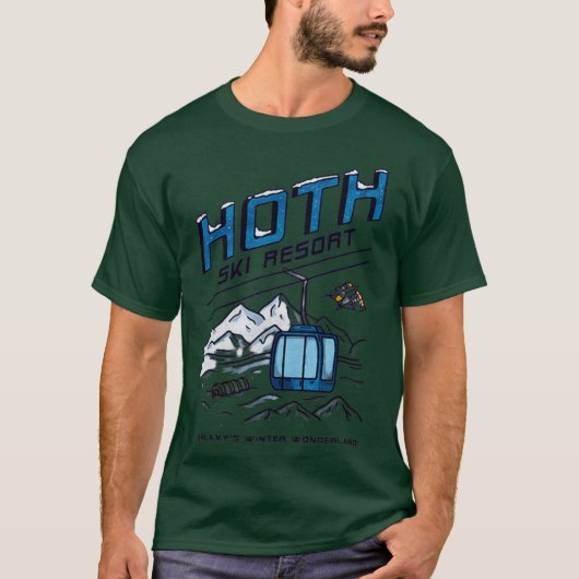 ホース・スキー・リゾートがおもしろい Tシャツ (正面)