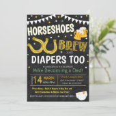 ホース&ビールベビーシャワー招待状 招待状 (スタンド正面)