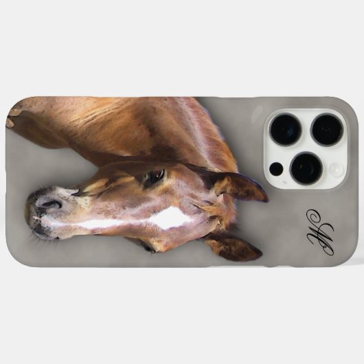 ホースiPhoneケース Case-Mate iPhoneケース (裏面 (横))