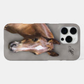 ホースiPhoneケース iPhoneケース (裏面横)
