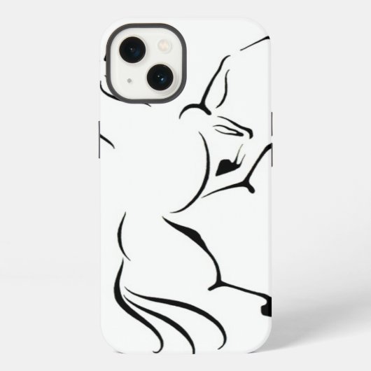 ホースiPhoneケース iPhoneケース (裏面)