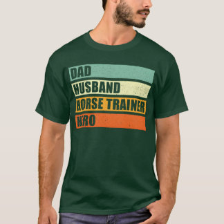 ホーセライナーパパ夫ヒーローファミリー Tシャツ