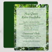 ホーソンとオークのハンドファスティング招待状 招待状 (正面/裏面)