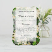 ホーソーンの花の結婚式招待状 招待状 (スタンド正面)