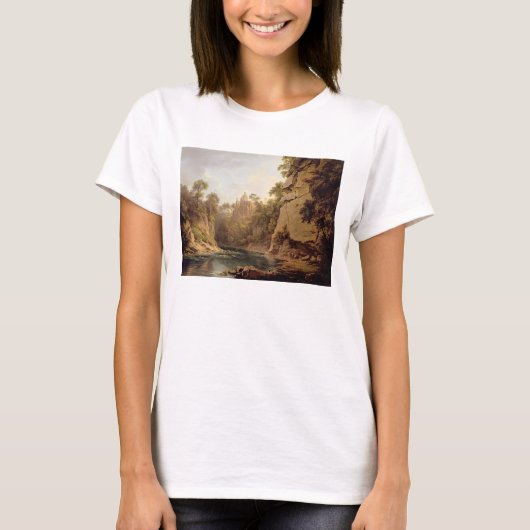 ホーソーンデン城，エジンバラ近く， c.1820-22 (油 tシャツ (正面)