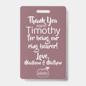 ホーソーンバラリングや輪ベアラセキュリティバッジ バッジ (裏面)