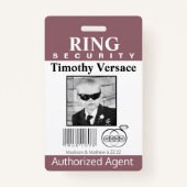 ホーソーンバラリングや輪ベアラセキュリティバッジ バッジ (正面)