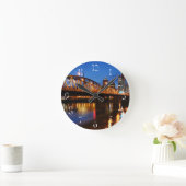 ホーソーン橋 ラウンド壁時計 (ホーム)