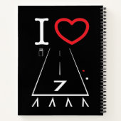 ホーソーン空港滑走路25 / 7ノートブック ノートブック (裏面)