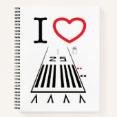 ホーソーン空港滑走路25 / 7 ノートブック (正面)