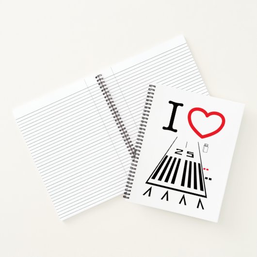 ホーソーン空港滑走路25 / 7 ノートブック (内部)