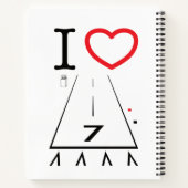 ホーソーン空港滑走路25 / 7 ノートブック (裏面)