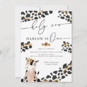 ホーチカウカントリーファームサンフラワーファースト誕生日 招待状 (正面)