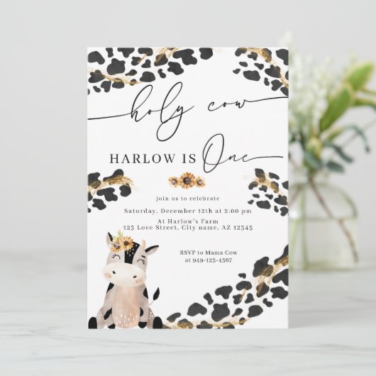 ホーチカウカントリーファームサンフラワーファースト誕生日 招待状 (スタンド正面)