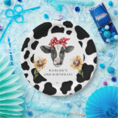 ホーチカウカントリーファームサンフラワー誕生日 ペーパープレート (パーティー)