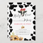 ホーチカウカントリーファームサンフラワー誕生日 招待状 (正面/裏面)