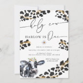 ホーチカウカントリーファームファースト誕生日 招待状 (正面)