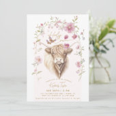 ホーチカウハイランドカウワイルドフラワーズブライダルシャワー 招待状 (スタンド正面)