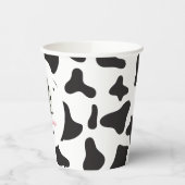 ホーチカウピンクデイジー牛プリント誕生日 紙コップ (左)