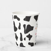 ホーチカウピンクデイジー牛プリント誕生日 紙コップ (右)