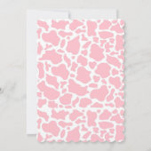 ホーチカウピンクボホベビーシャワー招待状 招待状 (裏面)