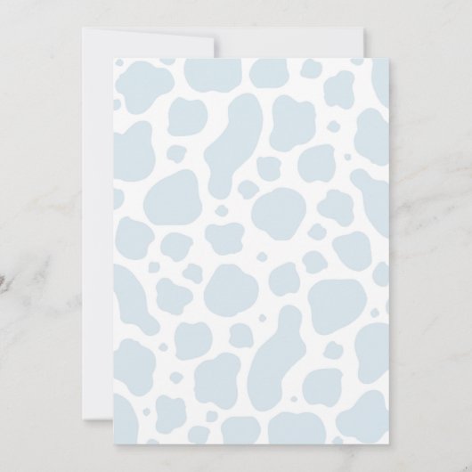 ホーチカウボーホブルーハイランドカウボーイ誕生日 招待状 (裏面)