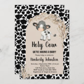 ホーチカウボー男女兼用ホベイビーシャワーファーム 招待状 (正面/裏面)