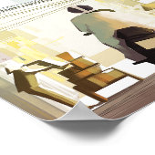 ホーチミンのベトナム旅行ポスター ポスター (角)