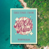 ホーチミンシティベトナムバケーションレトロポストカー ポストカード