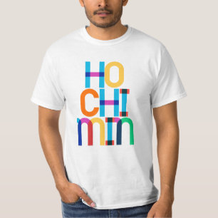 ホーチミン市ベトナムアートポップ・アートのレター Tシャツ