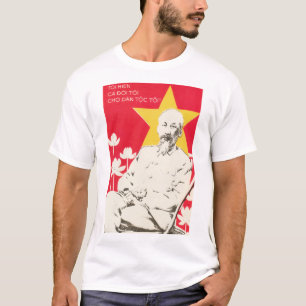 ホーチミン「私の人生を全て人々に」ベトナム Tシャツ
