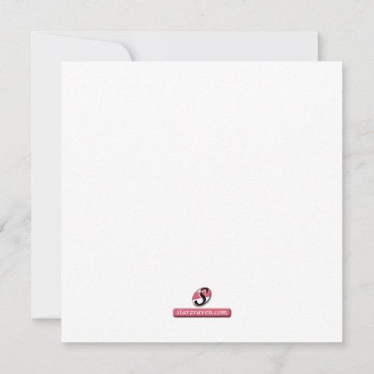 ホーテモダンナニースクエアパーティの招待状 招待状 (裏面)